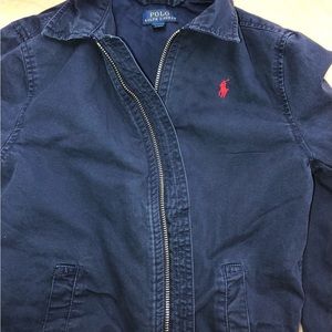 Polo jacket zipper size 7